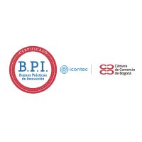 Sello B.P.I. (Buenas Prácticas de Innovación) otorgado por la Cámara de Comercio de Bogotá a Guardacol BIC, reconociendo la implementación exitosa de procesos innovadores en servicios de seguridad privada.