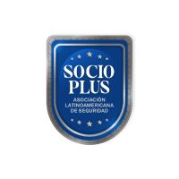 Sello de Certificación Socio Plus de ALAS (Asociación Latinoamericana de Seguridad) otorgado a Guardacol BIC, que acredita su estándar de calidad y cumplimiento en servicios de seguridad privada en la región.